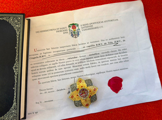 Multy-Reliquary - from the Belt (Girdle), Hair and Veil of Virgin Mary